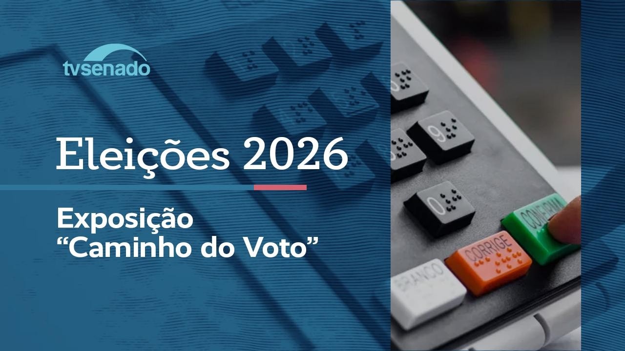 Ao vivo: Abertura da exposição “Caminho do voto” no Senado Federal – 5/8/26