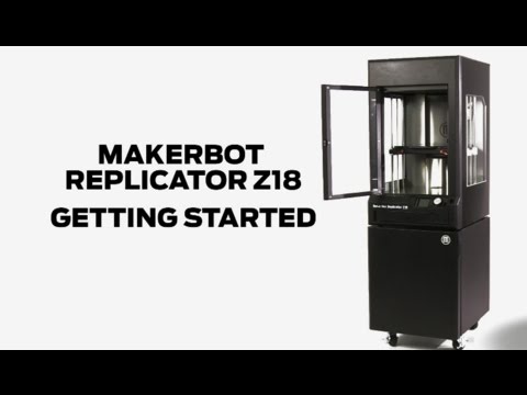 Установка и запуск 3D принтера Replicator Z18