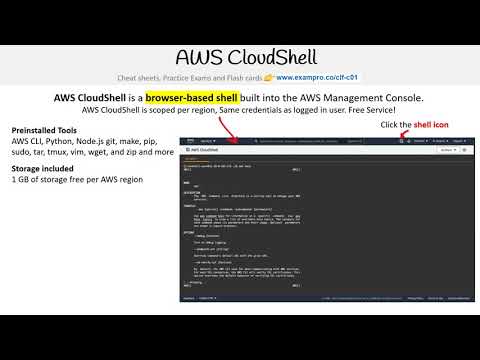 CLF-C01 — AWS CloudShell