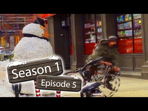 Scared guy right off his bike Prank Funny