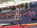 Alina Kozich- 2007 Europeans beam podium training