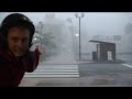 Typhoon Usagi strikes Japan - video from eye of the storm Typhoon Usagi strikes Japan - video from eye of the storm