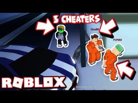3 Man No Clipping Team Gets Wrecked Hacking Roblox Jailbreak
