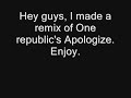 Apologize One Republic Techno remix