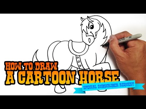 how to draw step by step a horse