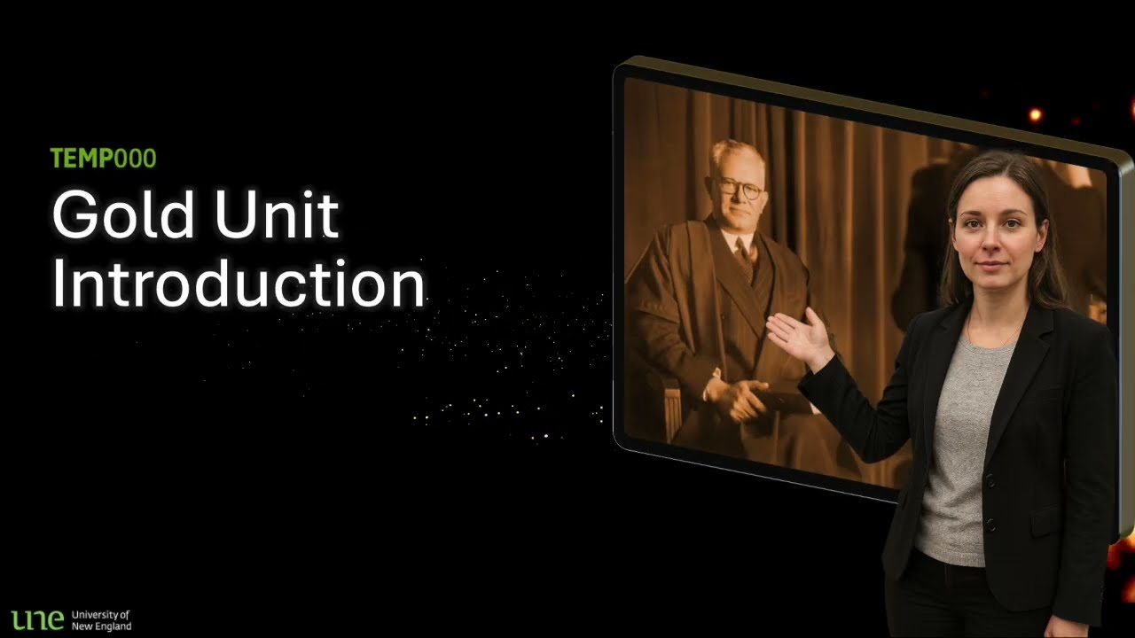 UNE Studio Intro Gold