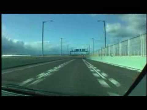 関西国際空港連絡橋 りんくうJCT→展望ホール駐車場 2008/02/24撮影