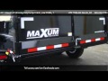 2013 Maxum 7x14 Heavy Duty Dump Trailer, Low Profile, 14K  - for sale in Holley, NY 14470