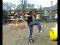 backflip off yello thing at the school! backflip off yello thing at the school!