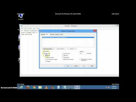 how to safe mode windows 8