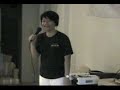 Angie doing a stand-up routine (raw footage)