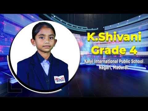 Kalvi Talks | Season 4 | K. Shivani - Grade 4 | Exercise and playing outside | Kalvi School - Nagari