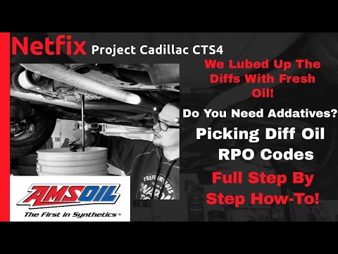 Cadillac CTS-4 Diff Fluid Change Made Easy & RPO Codes...