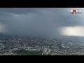 上空から見たゲリラ雷雨