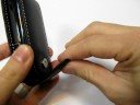 PDair Leather Case for Nokia 3600 Slide - Flip Type (Black)