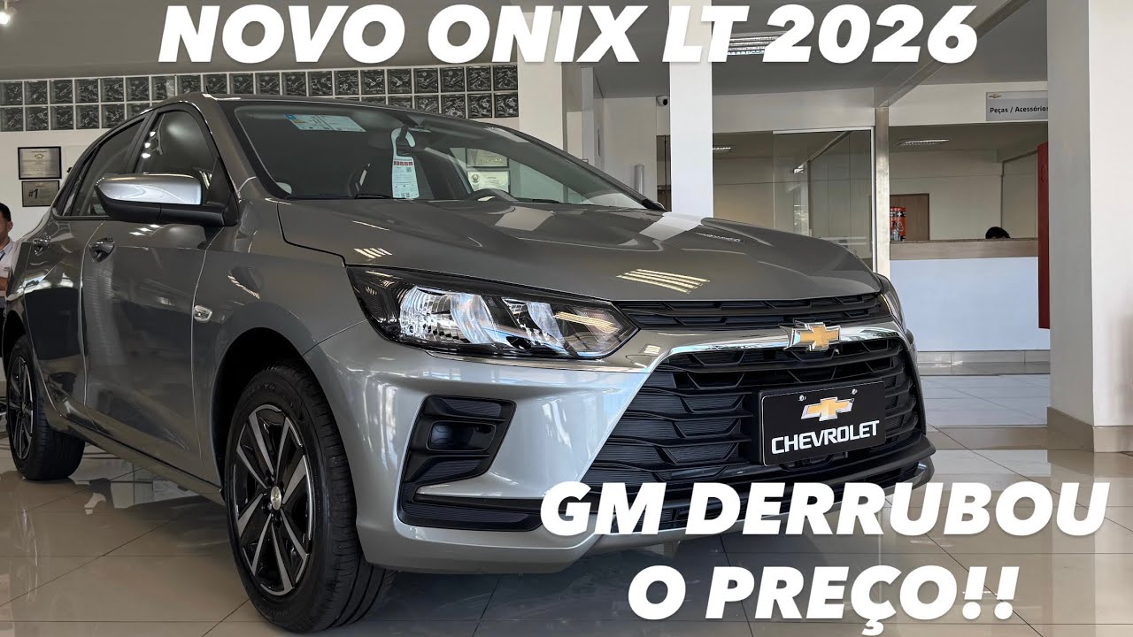 AVALIAÇÃO NOVO CHEVROLET ONIX LT 2026 - GM DERRUBOU O PREÇO!!