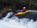me kyaking off waterfall