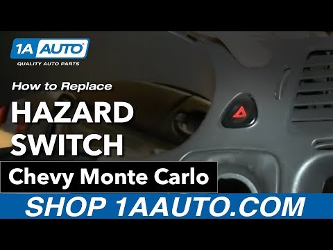 How To Install Replace Hazard Switch 2000-05 Chevy Monte Carlo