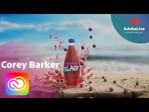 Live 3D in Adobe Dimension with Corey Barker | Adobe MAX 2017