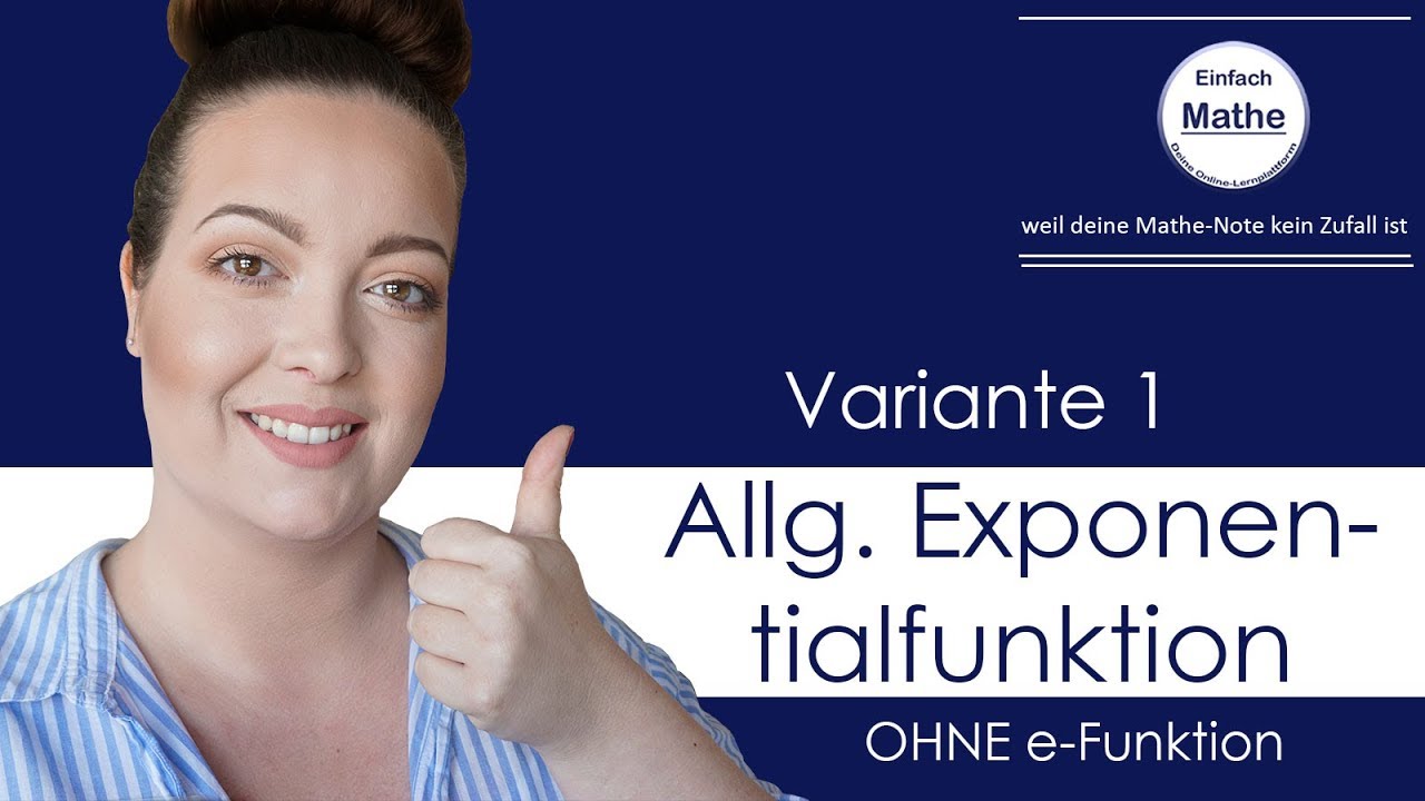 Allgemeine Exponentialfunktion ableiten Variante 1 by einfach mathe!