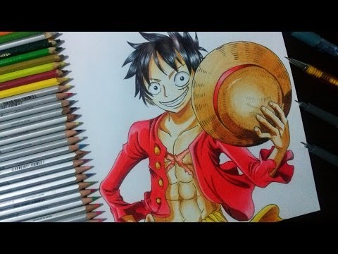how to draw monkey d'luffy