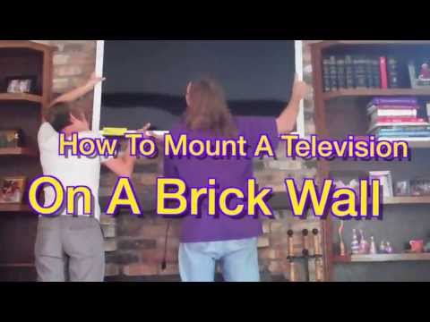 how to fasten to a brick wall