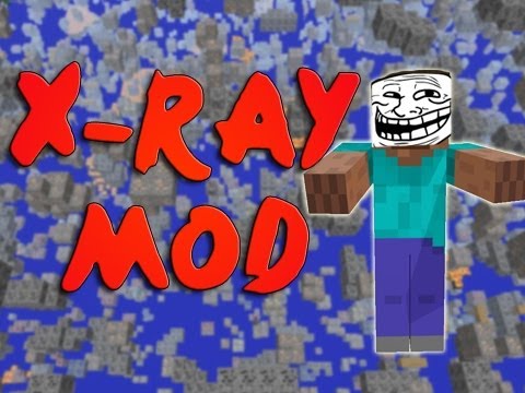 how to use the x ray mod in minecraft