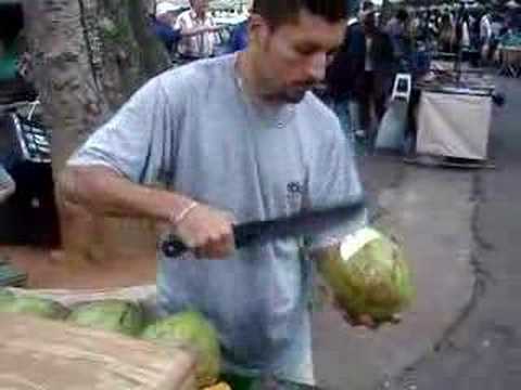 Coconut drink in Sao Paulo