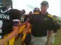 Kenowa Hills Knights walk across street to stadium