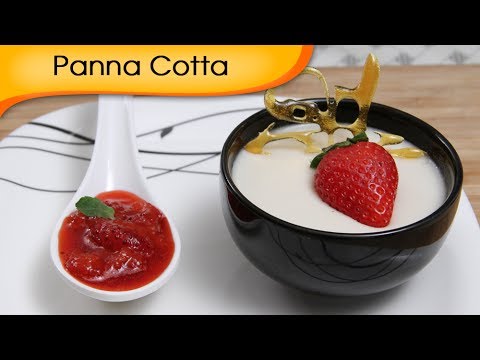 Panna Cotta with Strawberry Sauce – Valentine’s Day Special Dessert Recipe By Ruchi Bharani