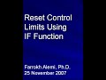 Use of IF function in Excel to re-set control limits Use of IF function in Excel to re-set control limits