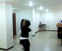 sofia bailando con carolina y no se quien