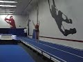 Emily Tumbling Gym Practice Session Double Mini
