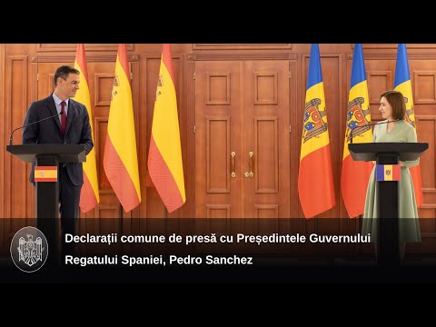 Declarația de presă a Președintei Maia Sandu după întrevederea cu Președintele Guvernului Regatului Spaniei, Pedro Sánchez