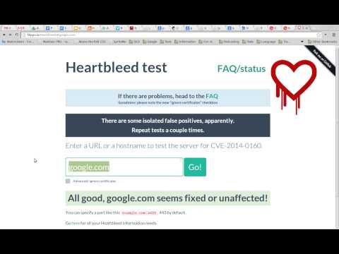 how to test a site for heart bleed