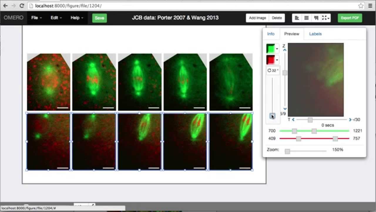 OMERO.figure comparing images