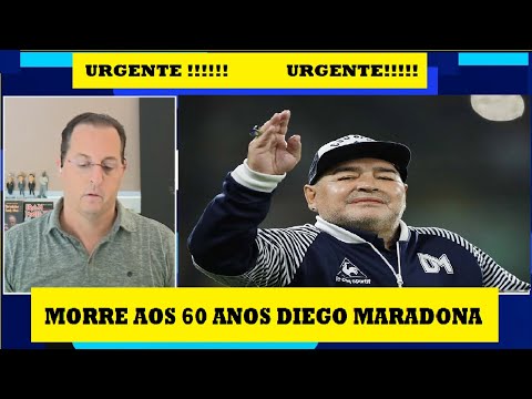 URGENTE!!!!!!!!! DIEGO MARADONA MORRE AOS 60 ANOS APÓS PARADA CARDIORRESPIRATÓRIA NA ARGENTINA