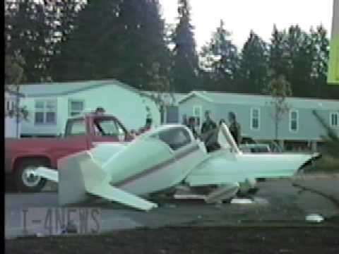 Serious injury in a car accident for the aircraft near the area (Puyallup Pierce County Airport