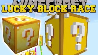 Minecraft: GIANT LUCKY BLOCK LUCKY BLOCK RACE - Lucky Block Mod - Modded Mini-Game
