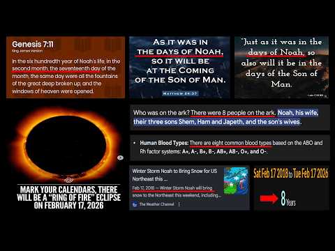 AS IN THE DAYS OF NOAH - FEBRUARY 17, 2026
