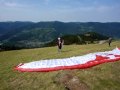 Parapent take off at Le Treh, The Vosges