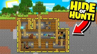 we made a SECRET Minecraft base under a TREE! - Hide Or Hunt #1