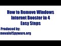 Watch 'Windows Internet Booster removal'