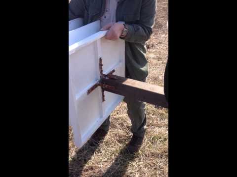 how to put up a purple martin house