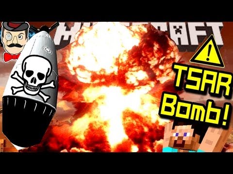 Minecraft BIGGEST NUKE EVER!! Tsar Bomba!