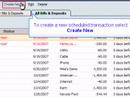 quicken   scheduling transaction