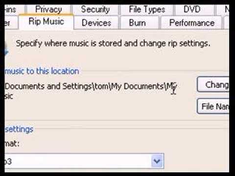 how to convert a cd to mp3 on windows media player