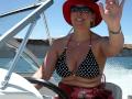 speed boat hired on Lake Powell Utah/Arizona