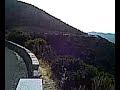 Cagiva E900 Elefant driveby on a mountain road on Corsica