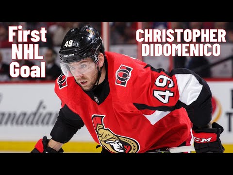 Christopher DiDomenico #49 (Ottawa Senators) first NHL goal 27/10/2017